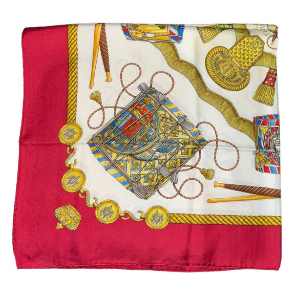 Hermes Hermès “Les Tambours” Silk Scarf 90cm Square - Picture 8 of 16
